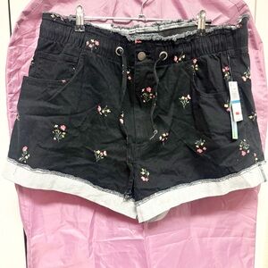 Floral High Waist Women's Shorts